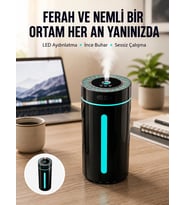 Ultrasonik Nemlendirici Led Işıklı Aromaterapi Difüzör Sessiz Çalışma Yeni Nesil