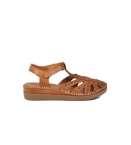 Pierre Cardin Siyah Hakiki Deri Cırtlı Kadın Günlük Sandalet PC-54517 Z (Taba)