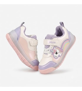 Vicco Nika Cırtlı Kız Çocuk Sneaker BEYAZ LİLA