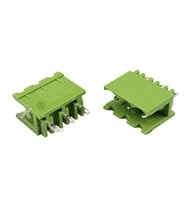 3 Pin Geçmeli Klemens 180' Erkek 5.08mm Yeşil
