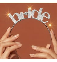 Valmont Accessories Bride Yazılı Kristal Taşlı Işıltılı Bekarlığa Veda Tacı