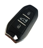 Citroen Berlingo Uyumlu Smart Kumanda Anahtar Kabı Oto Anahtarlık Orta Ticari Tuşlu Logolu