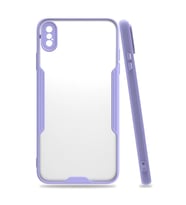 Apple İphone Xs Max Kılıf Platin Silikon - Lila