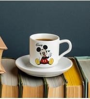 Mickey Mouse Tasarımlı Türk Kahvesi Fincanı Kişiye Özel