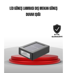 Güneş Enerjili Su Geçirmez LED Duvar Lambası