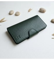 %100 Hakiki Deri Uzun Boy Trend Model Çok Gözlü Unisex Cüzdan