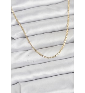 CM 14K Gold Renk Pirinç Lazer Model 60 cm Kadın Kolye 5886 - SSSSSS8088-3110