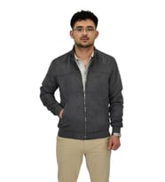 Erkek Mevsimlik Süet Spor Mont 8051 BGL-ST04373 (Füme)
