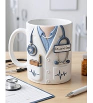 Doktor Temalı Kupa Bardak