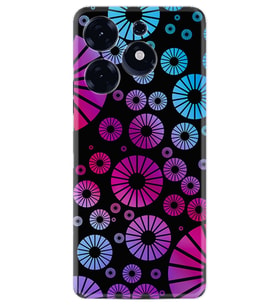 Spark 10 Pro Kılıf Silikon Desen Özel Seri Daireler 1751