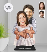 Kişiye Özel Sevgili Ahşap Eco Biblo -46