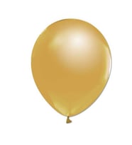 Balon Baskısız Metalik 10  Adet Altın-