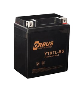 Orbus 12 V 7 Amper Elektrikli Karbon Bisiklet Aküsü YTX7L-BS