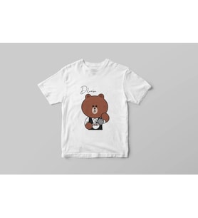Kahveci Brown Bear Tişörtü ( Çocuk - Büyük ) Kişiye Özel