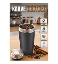 Lezzet Makinesi 3000 200W Kahve ve Baharat Öğütücü – Paslanmaz Çelik Bıçaklı