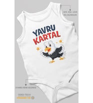 Yavru Kartal Sıfır Kollu Bebek Zıbını %100 Pamuk