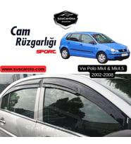Vw Polo Mk4-4.5 2002-2008 Uyumlu Mugen Cam Rüzgarlığı Seti Piano Black 4'lü İthal