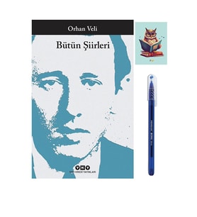 Orhan Veli Bütün Şiirleri - Orhan Veli Kanık - Yapı Kredi Yayınları - Büro Mavi Tükenmez Kalem (Krem)