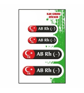 Wolf Kan Grubu AB Rh(-) Siyah Dörtlü Damla Etiket
