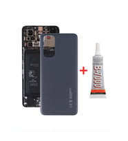 Xiaomi Redmi Note 11 Arka Kapak - Arka Pil Batarya Kapağı + B7000 - 21121119SC Uyumlu (Siyah)