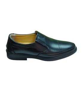 Serhan Ayakkabı 07-L1 Erkek Siyah (40-44) Deri Comfort Ayakkabı