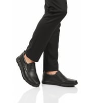Ayakmod Premium Kahve Hakiki Deri Anatomik Erkek Casual Ayakkabı 2406 M (Siyah)