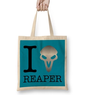 I Love Reaper Overwatch Bez Çanta Uzun Saplı