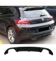 Vw Scirocco Mk1 Difüzör Parlak Siyah Plastik Sağ Sol Çiftli 2008-2013 Arka-difizör-bodykit-ek-karlık