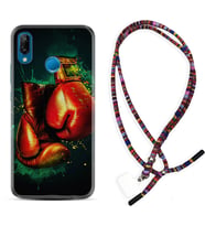 Huawei P20 Lite Mate 10 20 Lite Pro P40 Lite KılıfBoyun Asklı Rasta Silikon Boks Eldiveni 1763