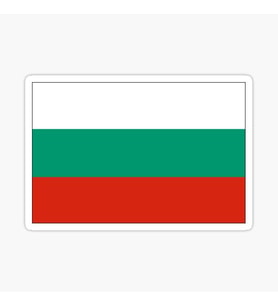 Bulgaria Bulgaristan Bayrak 19CM Araba Leptop Etiket