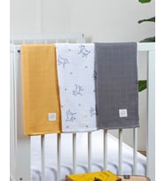 3'lü Kuzu Müslin Örtü 75*75 cm