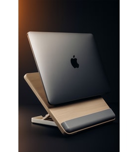 Yükseltilebilir Ahşap Çok Amaçlı Notebook ve Tablet Desteği
