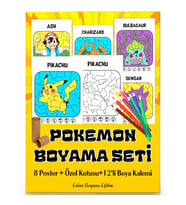 Pokemon Boyama Seti (Hediye Paketinde)