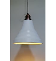 RİOLİGHT RETRO BEYAZ İÇİ GOLD TEKLİ METAL SARKIT ÇAP:23CM (Siyah)