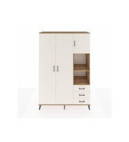 Hyperion Gardrop 5 Raflı 3 Çekmeceli Tek Askılı 132x44x195 Çam-Aytaşı