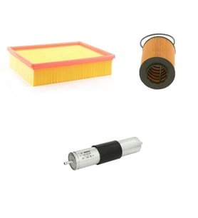 Bosch Filtre Bakım Seti BMW 3 SERİSİ E46 325 i Benzin 1998-2001 Hava + Yağ f. + Yakıt Filtre Bosch