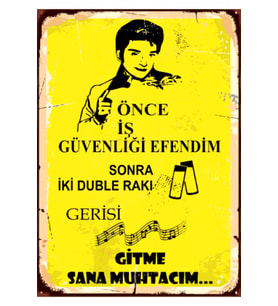 Ahşap MDF Poster (27x18cm)