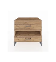 Kronos Şifonyer Tek Raflı 2 Çekmeceli 88x59x80 Çam-Çam