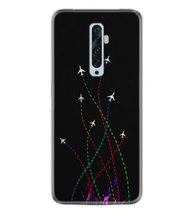 Oppo Reno 2Z 4 Lite 4 Pro 5 6 7 A31 Kılıf Desemli Silikon Line Planet 1736