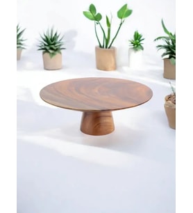 MİEN- AKASYA KEK & SUNUM STANDI (25CM) (Ahşap)