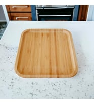 Bambu Lüx Kare Servis 20 * 20cm, Bambu Sunumluk & Çerezlik Kare Sunum Tabağı