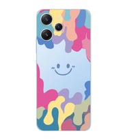 Xiaomi Redmi 12 Uyumlu Uyumlu Smile Tasarımlı Şeffaf Telefon Kılıfı