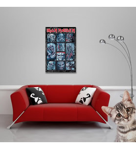 Iron Maiden - Ten Eddies - Müzik Hard Heavy Band Poster Baskı - Boyut 61x91,5 cm