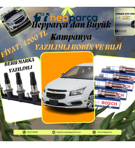 Chevrolet Cruze Yazılımlı Bobin Ve buji (Standart)