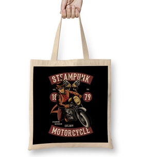 Steampunk Motorcycle Bez Çanta Uzun Saplı