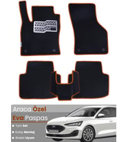 FORD FOCUS 4 (2019-2023) Uyumlu EVA Paspas Tam Set–Araca Özel,Su Geçirmez,Kolay Montaj