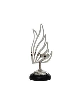 Vitale Kuğu Mumluk Silver 32 cm AK.JE0082