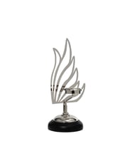 Vitale Kuğu Mumluk Silver 32 cm AK.JE0082
