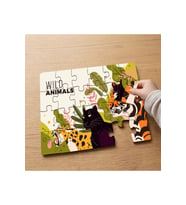 Amazon Ormanı Hayvanları Tasarımlı 24 Parça Ahşap Çocuk Puzzle MPK0037