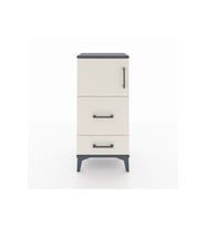 Arges Komodin Tek Raflı 2 Çekmeceli Tek Kapaklı 44x30x96 Antrasit-Aytaşı